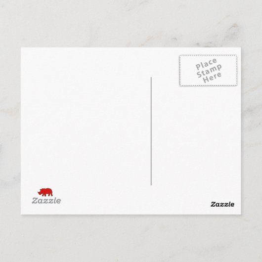 Rhinozoi Postkarte (Rückseite)