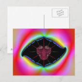 Rhizidio Bug in Psychedelic Frame Postcard Postkarte (Vorne/Hinten)
