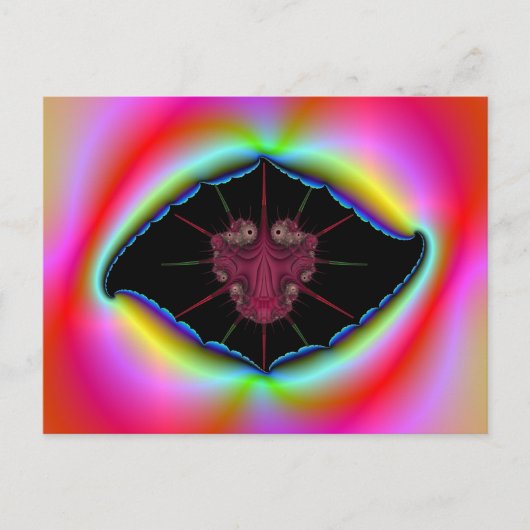 Rhizidio Bug in Psychedelic Frame Postcard Postkarte (Vorderseite)