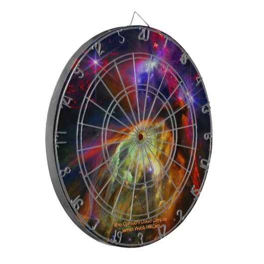 Rho Ophiuchi Cloud Complex - James Webb NIRCam Dartscheibe (Vorderseite Links)