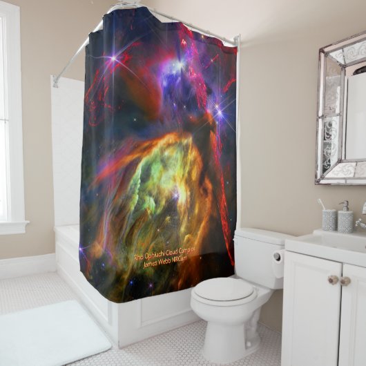 Rho Ophiuchi Cloud Complex - James Webb NIRCam Duschvorhang (Beispiel)