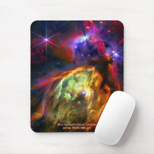 Rho Ophiuchi Cloud Complex - James Webb NIRCam Mousepad (Mit Mouse)