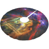 Rho Ophiuchi Cloud Complex - James Webb NIRCam Polyester Weihnachtsbaumdecke (Schrägansicht)