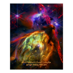 Rho Ophiuchi Cloud Complex - James Webb NIRCam Poster