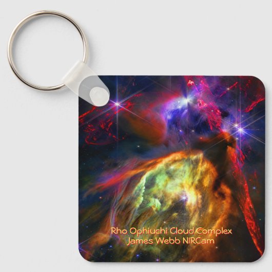 Rho Ophiuchi Cloud Complex - James Webb NIRCam Schlüsselanhänger (Vorderseite)