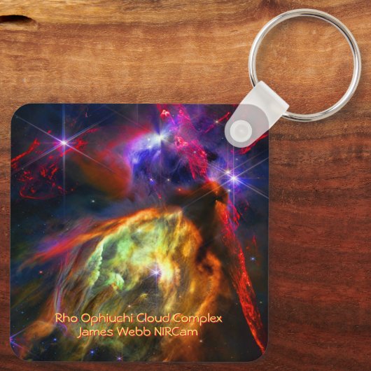 Rho Ophiuchi Cloud Complex - James Webb NIRCam Schlüsselanhänger (Rückseite)