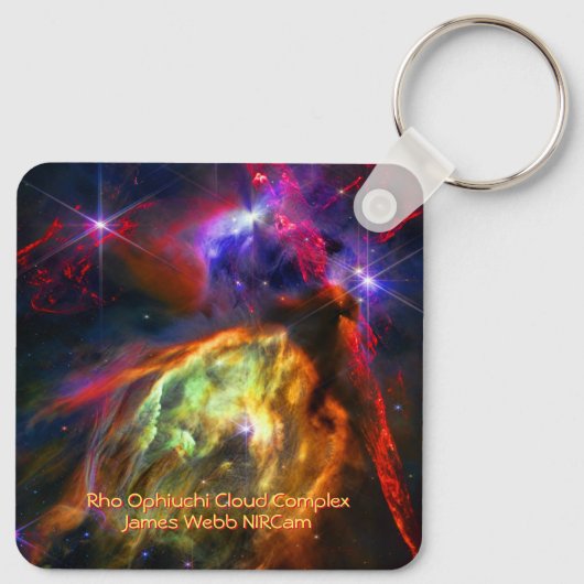 Rho Ophiuchi Cloud Complex - James Webb NIRCam Schlüsselanhänger (Rückseite)