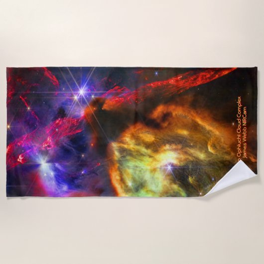 Rho Ophiuchi Cloud Complex - James Webb NIRCam Strandtuch (Vorderseite)