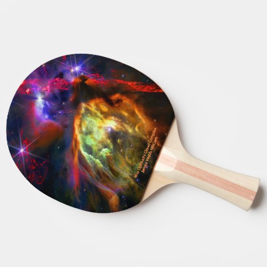Rho Ophiuchi Cloud Complex - James Webb NIRCam Tischtennis Schläger (Seitenansicht)