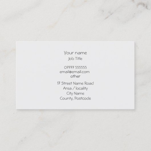 Rho Ophiuchi Cloud Complex - James Webb NIRCam Visitenkarte (Rückseite)