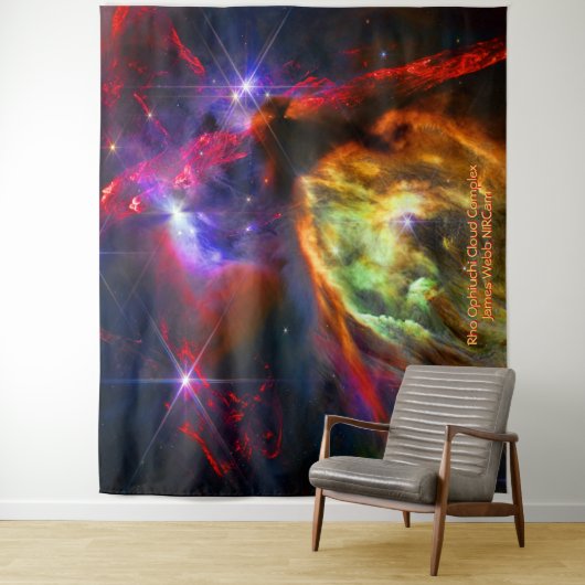 Rho Ophiuchi Cloud Complex - James Webb NIRCam Wandteppich (Beispiel)