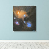 Rho Ophiuchi Cloud Komplex Canvas Print Leinwanddruck (Insitu (Holzboden))
