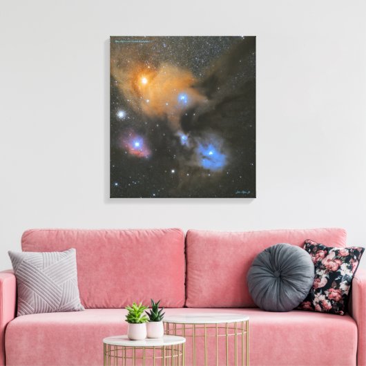 Rho Ophiuchi Cloud Komplex Canvas Print Leinwanddruck (Insitu (Wohnzimmer))