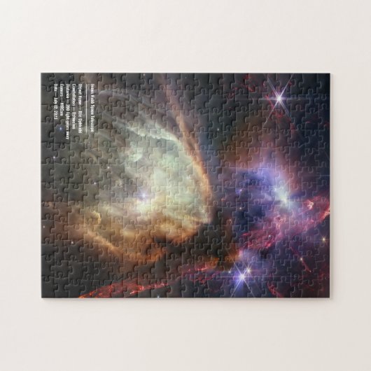 Rho Ophiuchi Jubiläumsbild von JWST Telescope Puzzle (Horizontal)