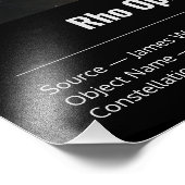 Rho Ophiuchi (NIRCam Image) James Webb Image Fotodruck (Ecke)