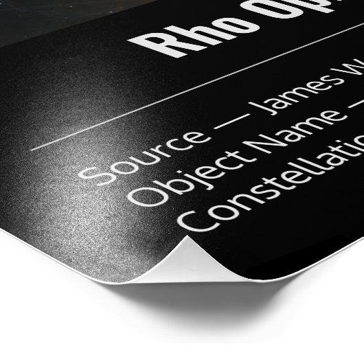 Rho Ophiuchi (NIRCam Image) James Webb Image Fotodruck (Ecke)