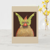 Rhoda der maskierte Kardinal-Karte Karte (Gelbe Blume)