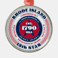 Rhode Island 13. Staat Weihnachtsschmuck