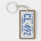 Rhode Island 1986 Vintager Schlüsselanhänger (Vorderseite)