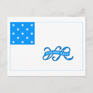 Rhode Island 1st Regiment Postkarte