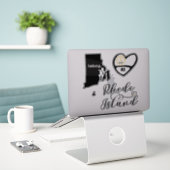 Rhode Island, 3 Designs, Liebe RI, Die Cut Aufkleber (Laptop auf Schreibtisch)