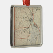Rhode Island Atlas 2 Ornament Aus Metall (Rechts)