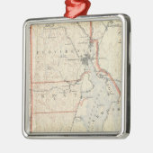 Rhode Island Atlas 2 Ornament Aus Metall (Links)