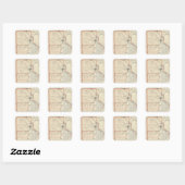 Rhode Island Atlas 2 Quadratischer Aufkleber (Blatt)