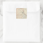 Rhode Island Atlas 2 Quadratischer Aufkleber (Tasche)