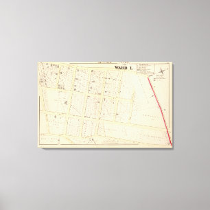 Rhode Island Atlas Karte Leinwanddruck