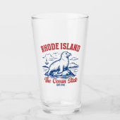 Rhode Island Beach Vibes Gift Idea Glas (Vorderseite)