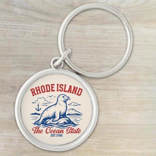 Rhode Island Beach Vibes Gift Idea Schlüsselanhänger