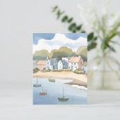 Rhode Island Beach Watercolor Postkarte (Stehend Vorderseite)