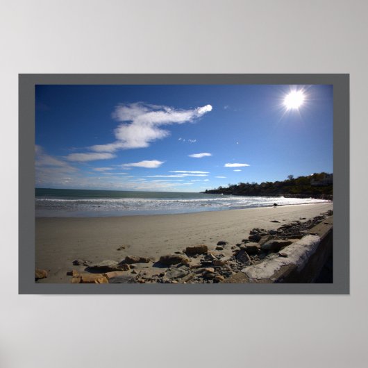 Rhode Island Beach Waterscape Poster (Vorne)