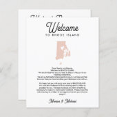 RHODE ISLAND Begrüßungsschreiben und alle FARBEN (Vorne/Hinten)