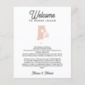 RHODE ISLAND Begrüßungsschreiben und alle FARBEN (Vorderseite)