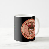 Rhode Island Biker Royalty Kaffeetasse (VorderseiteRechts)