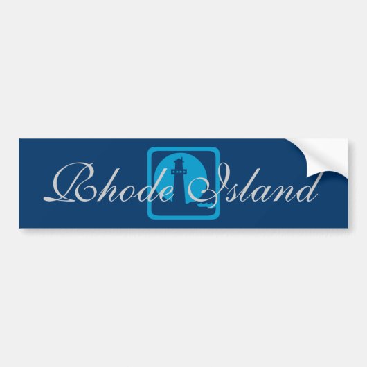 Rhode Island Blau-Autoaufkleber Autoaufkleber (Vorne)