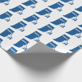 RHODE ISLAND BLAUER STAAT GESCHENKPAPIER (Ecke)