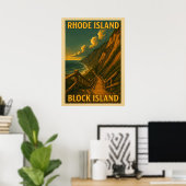 Rhode Island Block Island V01 Poster (Heimbüro)