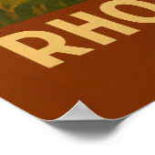 Rhode Island Block Island V02 Poster (Ecke)