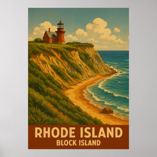 Rhode Island Block Island V02 Poster (Vorne)