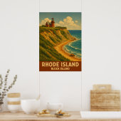 Rhode Island Block Island V02 Poster (Küche)
