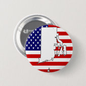 Rhode Island Button (Vorne & Hinten)