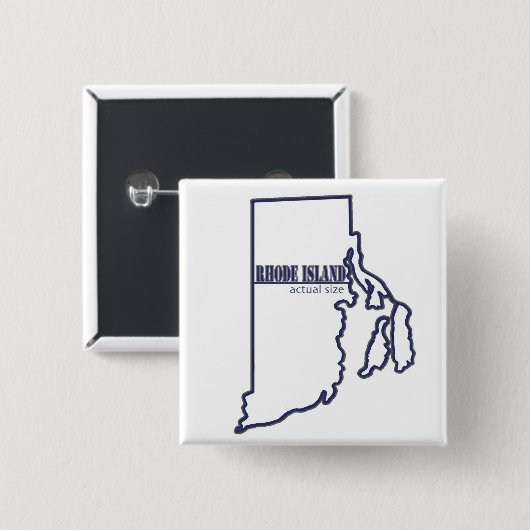 Rhode Island Button (Vorne & Hinten)