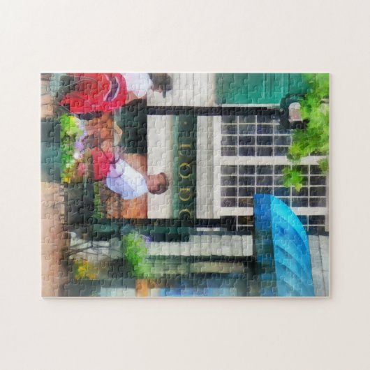 Rhode Island - Cafe Newport RI Puzzle (Horizontal)