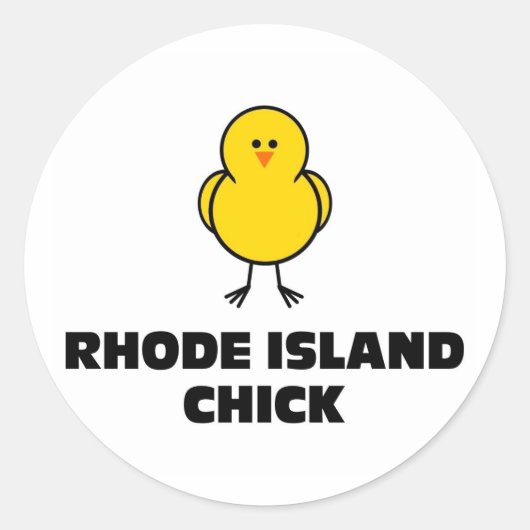 Rhode Island Chick Runder Aufkleber (Vorderseite)