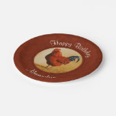 Rhode Island Chicken Red Pappteller (Schrägansicht)
