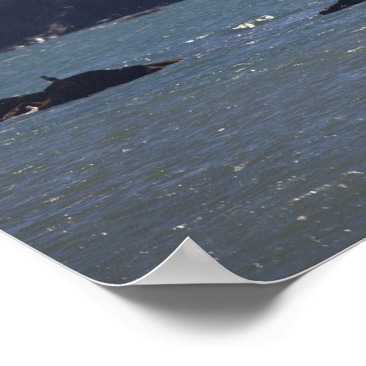 Rhode Island Cliffside Ocean Waterscape Poster (Ecke)