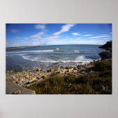 Rhode Island Cliffside Waterscape Poster (Vorne)